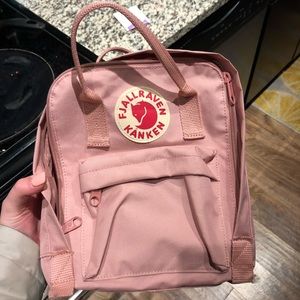 Mini pink backpack